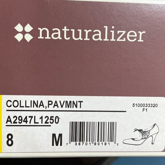 Naturalizer Collina Pavement Women's Leather Heels Size 8M Brown - Picture 2 of 6